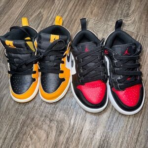 2 Pairs of Jordan Kids Sneakers - Size 10C & 11C